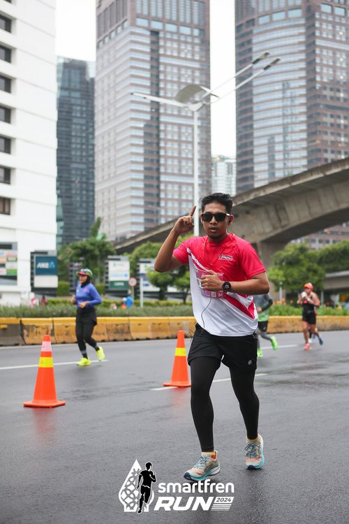 Race photo from Smartfren Run 2024