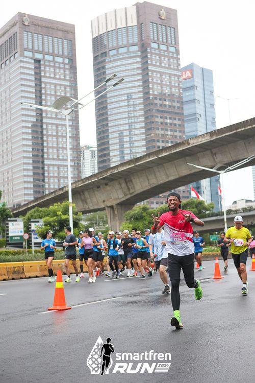 Race photo from Smartfren Run 2024