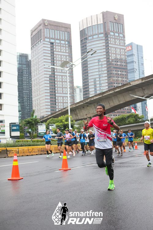 Race photo from Smartfren Run 2024