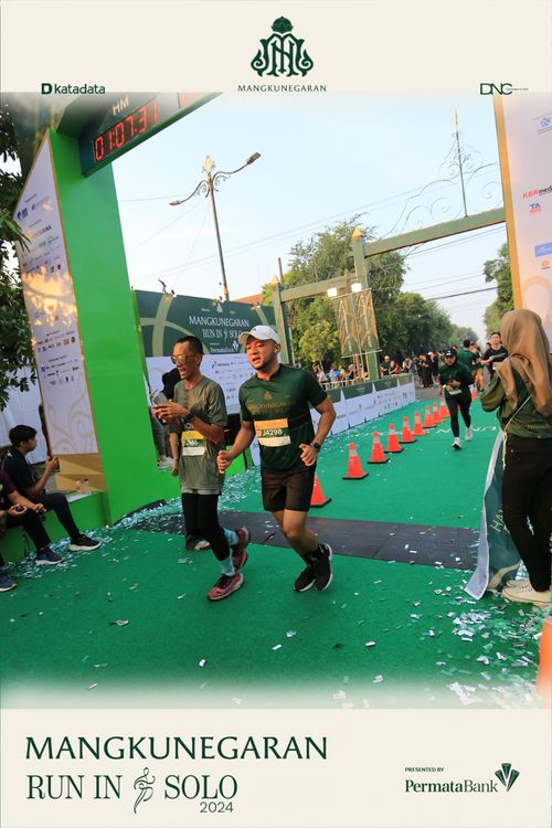 Race photo from Mangkunegaran Run 2024