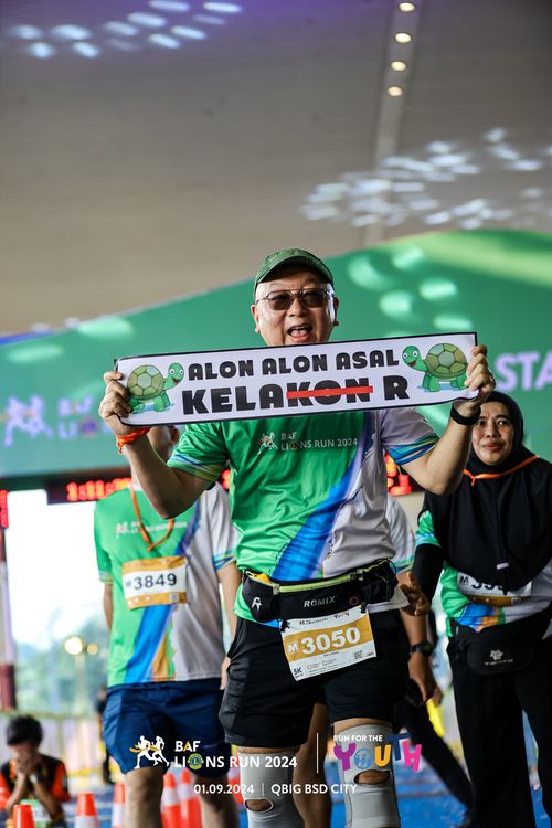 Race photo from BAF LIONS RUN 2024