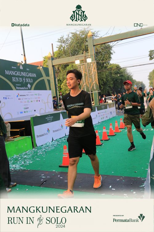Race photo from Mangkunegaran Run 2024