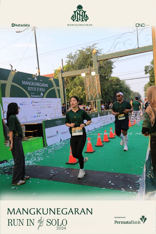 Race photo from Mangkunegaran Run 2024