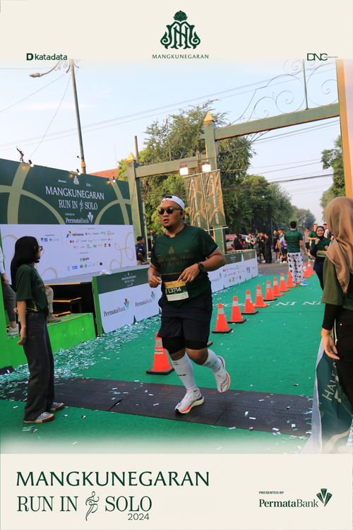 Race photo from Mangkunegaran Run 2024