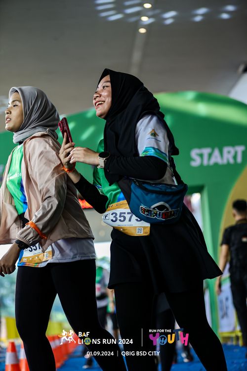 Race photo from BAF LIONS RUN 2024