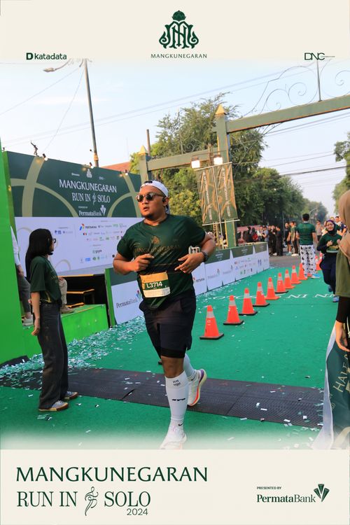 Race photo from Mangkunegaran Run 2024