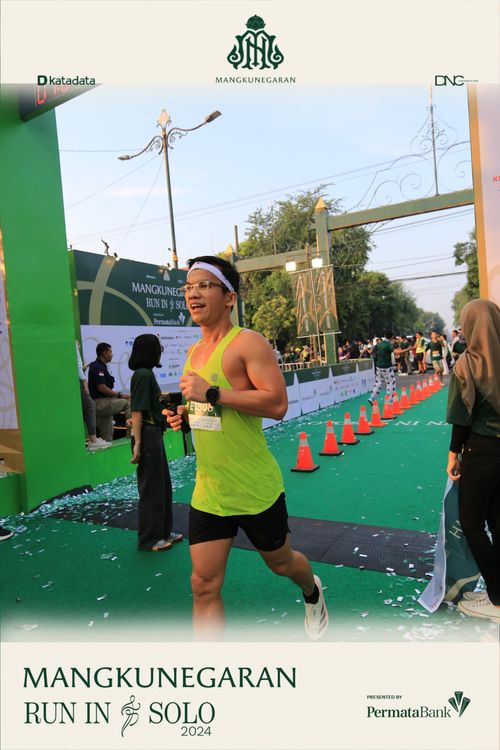 Race photo from Mangkunegaran Run 2024