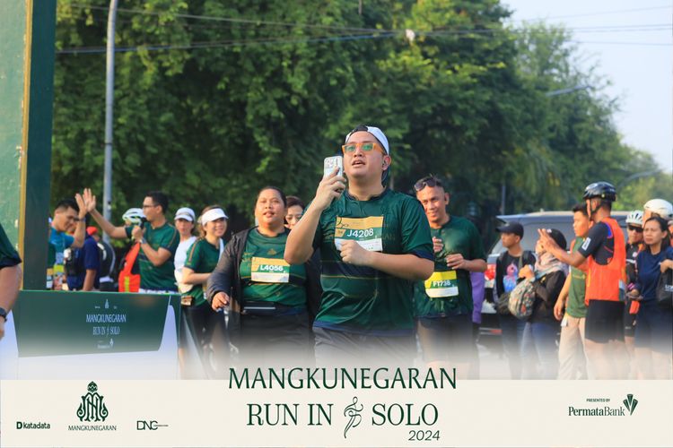 Race photo from Mangkunegaran Run 2024
