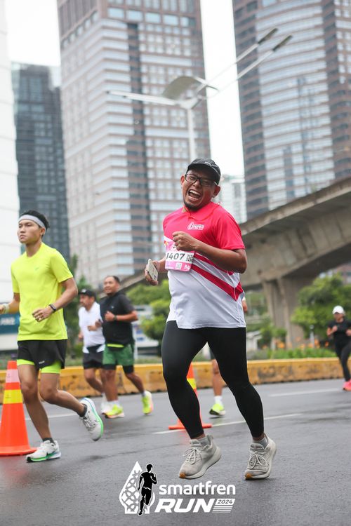 Race photo from Smartfren Run 2024