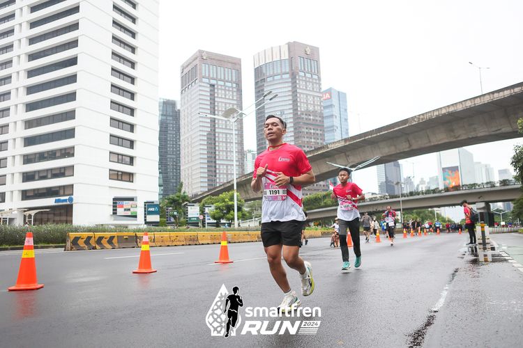 Race photo from Smartfren Run 2024