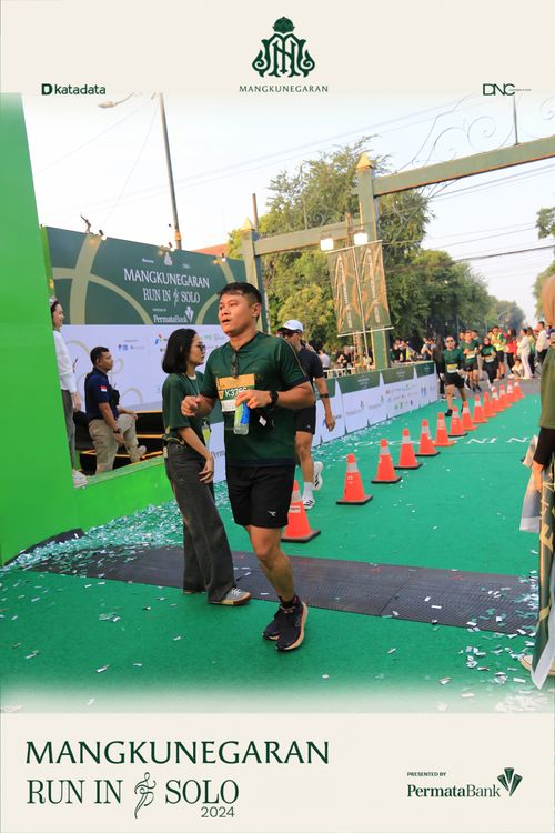 Race photo from Mangkunegaran Run 2024
