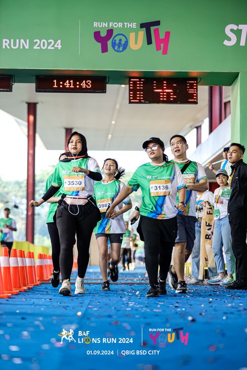 Race photo from BAF LIONS RUN 2024