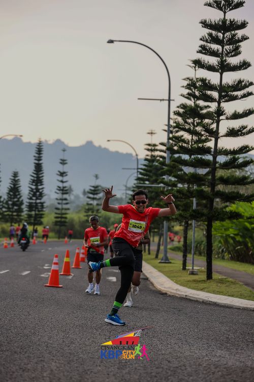 Race photo from CISANGKAN KBP CITY RUN 2025
