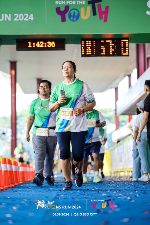 Race photo from BAF LIONS RUN 2024