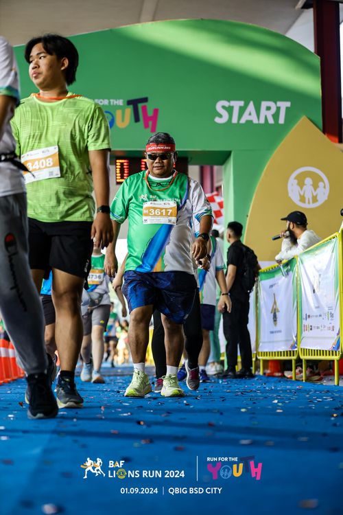 Race photo from BAF LIONS RUN 2024