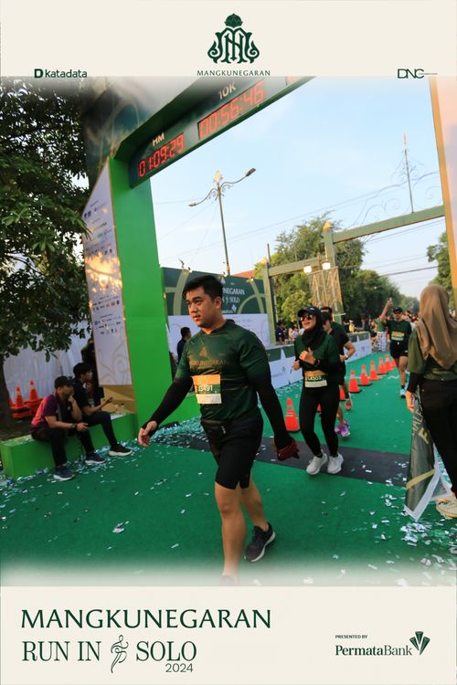 Race photo from Mangkunegaran Run 2024