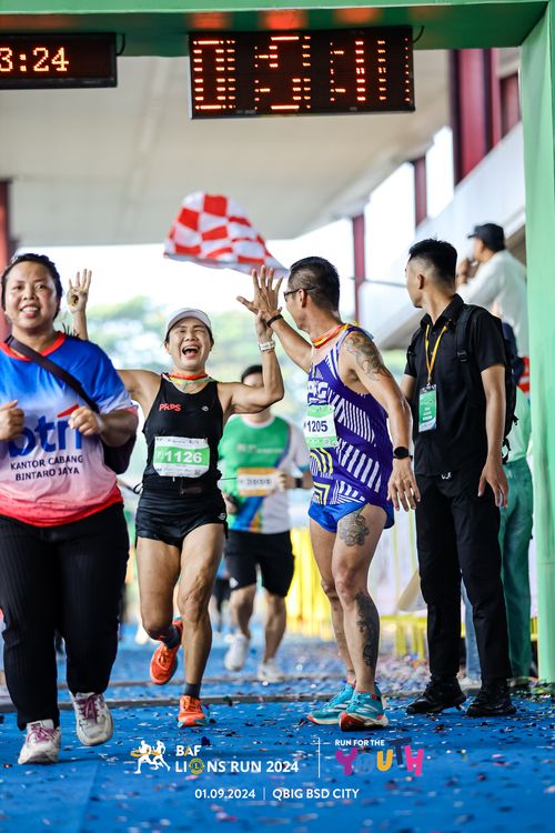 Race photo from BAF LIONS RUN 2024