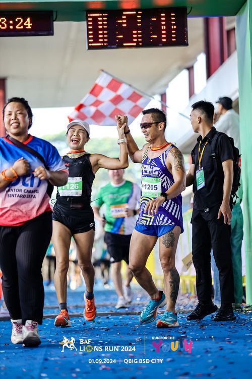 Race photo from BAF LIONS RUN 2024