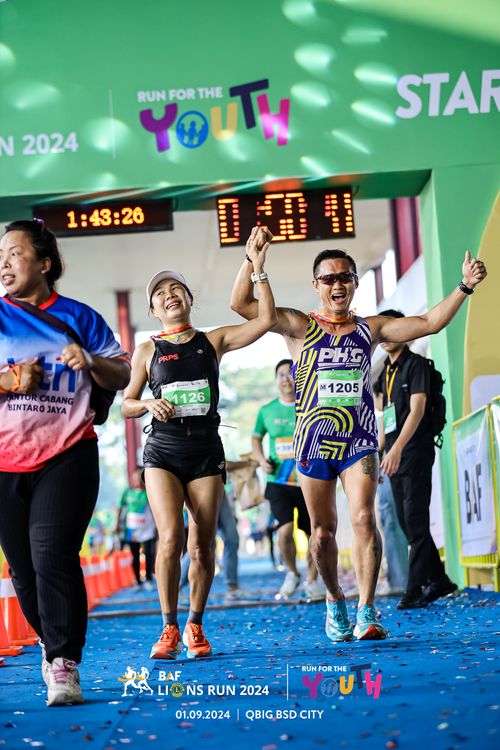 Race photo from BAF LIONS RUN 2024