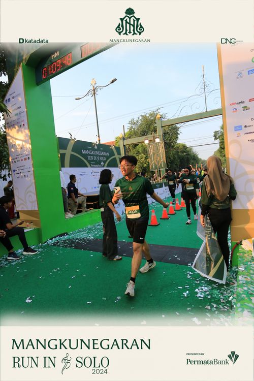 Race photo from Mangkunegaran Run 2024