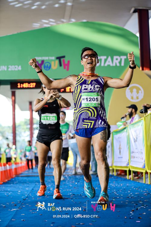 Race photo from BAF LIONS RUN 2024