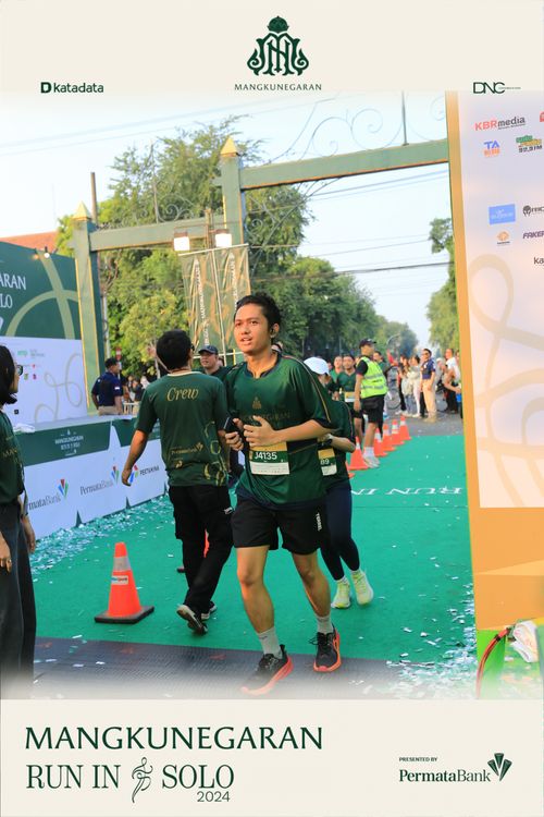 Race photo from Mangkunegaran Run 2024