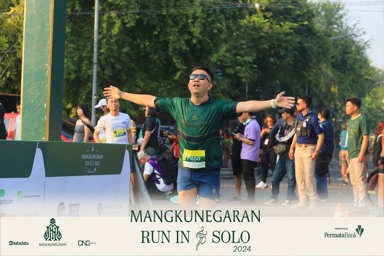 Race photo from Mangkunegaran Run 2024