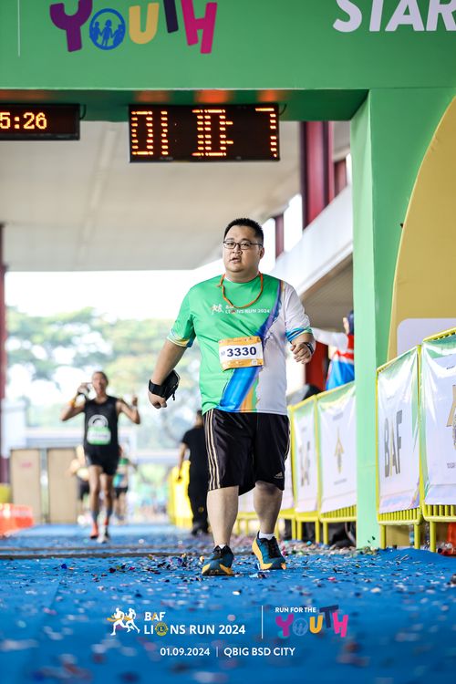 Race photo from BAF LIONS RUN 2024