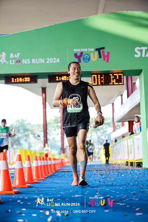 Race photo from BAF LIONS RUN 2024