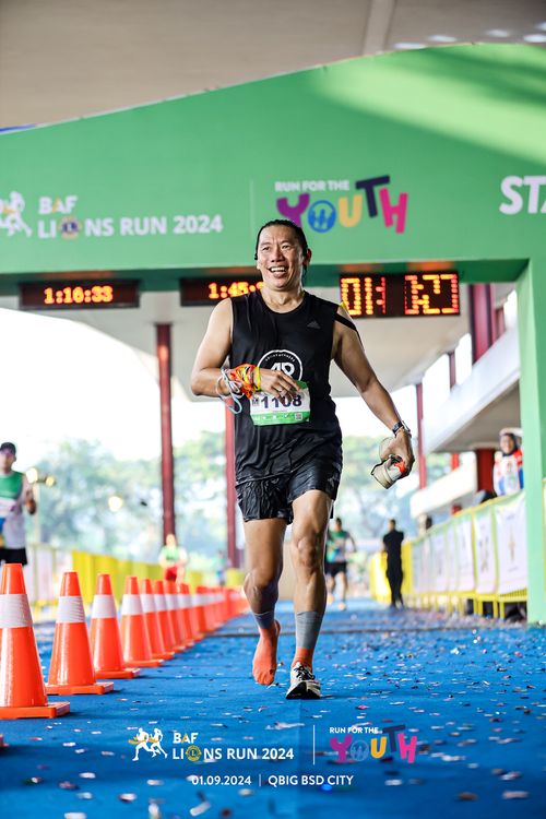Race photo from BAF LIONS RUN 2024