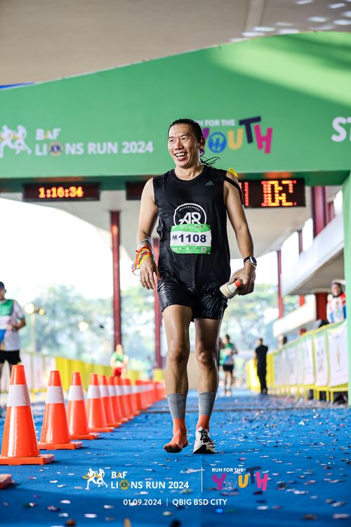 Race photo from BAF LIONS RUN 2024