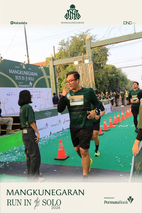 Race photo from Mangkunegaran Run 2024