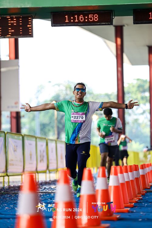 Race photo from BAF LIONS RUN 2024
