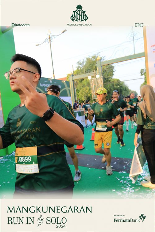 Race photo from Mangkunegaran Run 2024