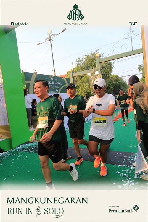 Race photo from Mangkunegaran Run 2024