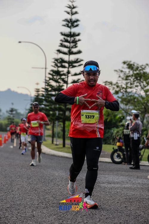 Race photo from CISANGKAN KBP CITY RUN 2025