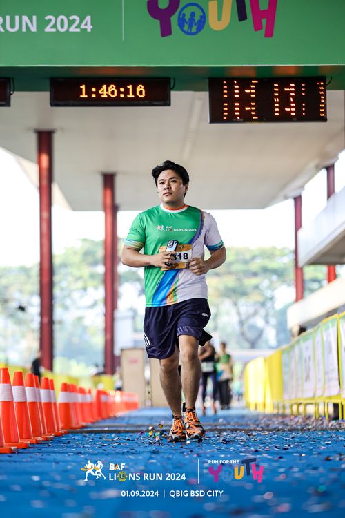 Race photo from BAF LIONS RUN 2024