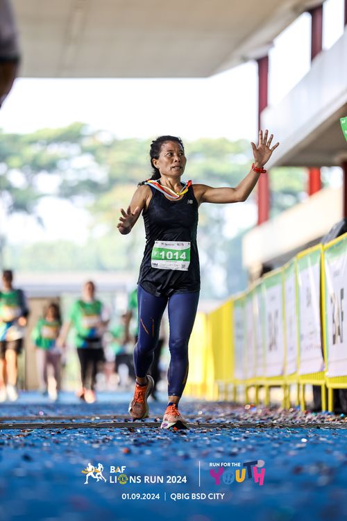 Race photo from BAF LIONS RUN 2024