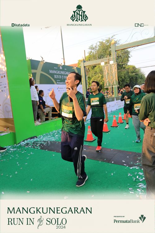 Race photo from Mangkunegaran Run 2024