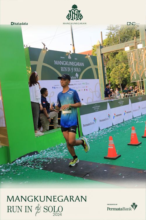 Race photo from Mangkunegaran Run 2024