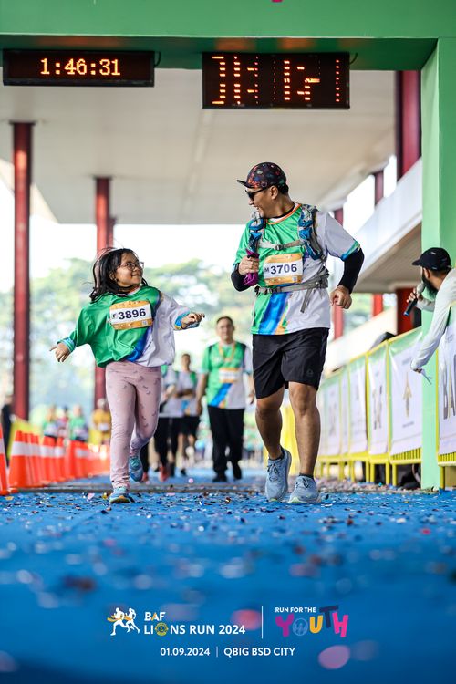 Race photo from BAF LIONS RUN 2024