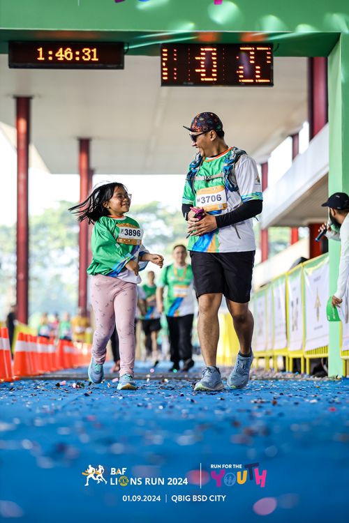 Race photo from BAF LIONS RUN 2024