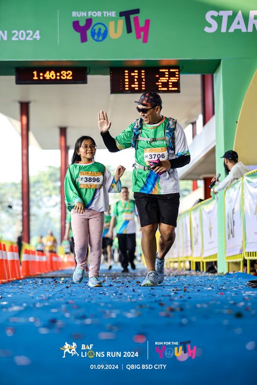 Race photo from BAF LIONS RUN 2024