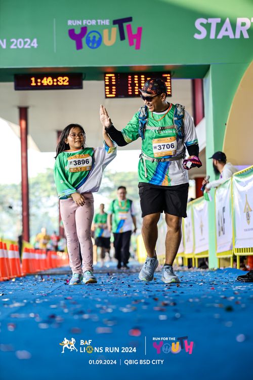 Race photo from BAF LIONS RUN 2024