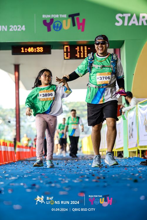 Race photo from BAF LIONS RUN 2024