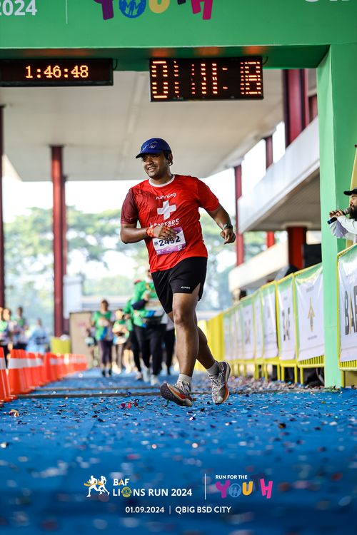 Race photo from BAF LIONS RUN 2024