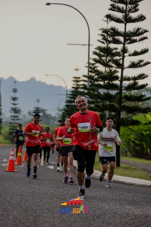 Race photo from CISANGKAN KBP CITY RUN 2025