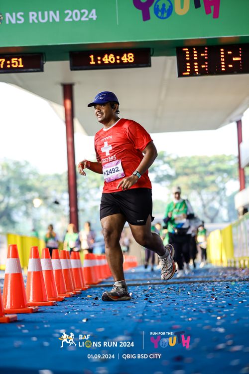 Race photo from BAF LIONS RUN 2024