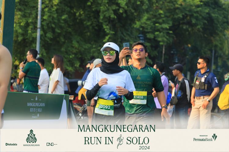Race photo from Mangkunegaran Run 2024
