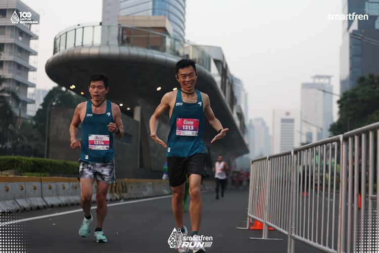 Race photo from Smartfren Run 2025 